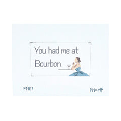 Stitch Style You Had Me At Bourbon Needlepoint Canvas