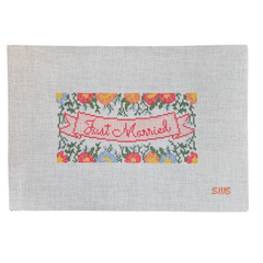 Stitching with Stacey Just Married Needlepoint Canvas