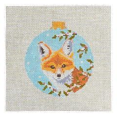 Susan Roberts Needlepoint Baby Fox in Holly Needlepoint Canvas