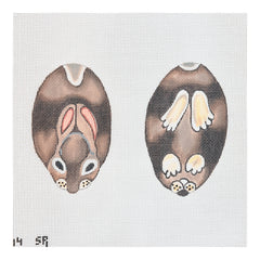 Susan Roberts Needlepoint Barbara Eyre Two Sided Bunny Scissors Case Needlepoint Canvas