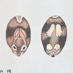 Susan Roberts Needlepoint Barbara Eyre Two Sided Bunny Scissors Case Needlepoint Canvas