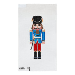 Susan Roberts Needlepoint Blue Guard with Sword Nutcracker Needlepoint Canvas
