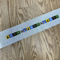 Susan Roberts Needlepoint Christmas Patches Dog Collar Needlepoint Canvas