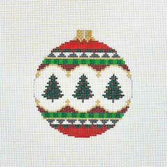 Susan Roberts Needlepoint Christmas Trees Ornament Needlepoint Canvas