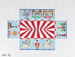 Susan Roberts Needlepoint Circus Parade Brick Cover Needlepoint Canvas