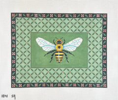 Susan Roberts Needlepoint Leaf Trellis Bee Needlepoint Canvas