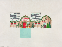Susan Roberts Needlepoint Flower Shop Mini House Needlepoint Canvas