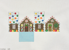 Susan Roberts Needlepoint Mini Gingerbread House 3D Needlepoint Canvas