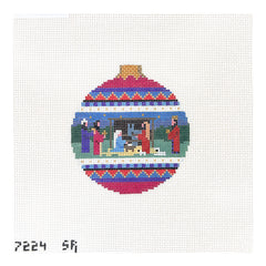 Susan Roberts Needlepoint Nativity Ornament Needlepoint Canvas