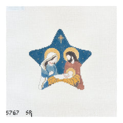 Susan Roberts Needlepoint Nativity Star Close Up Needlepoint Canvas