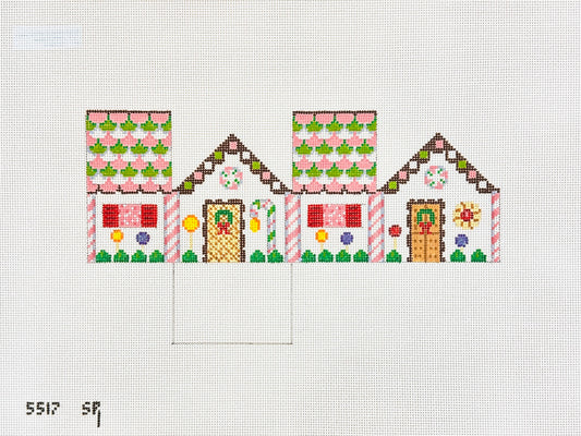 Susan Roberts Needlepoint Necco Candy Cane Mini House 3D Needlepoint Canvas