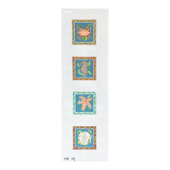 Susan Roberts Needlepoint Ocean Life Coaster Set Needlepoint Canvas