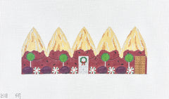 Susan Roberts Needlepoint Plum Pudding 3D Gingerbread Dome Needlepoint Canvas - 18M