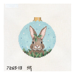 Susan Roberts Needlepoint Rabbit in Holly Needlepoint Canvas - 13M