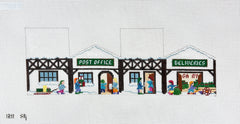 Susan Roberts Needlepoint Santa's Village 3D Post Office Needlepoint Canvas