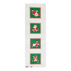 Susan Roberts Needlepoint Tumbling Santas Coaster Set Needlepoint Canvas
