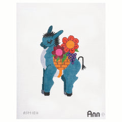 Tapestry Fair Ann Spiess Mills Nativity Burro Needlepoint Canvas