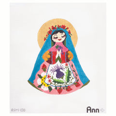 Tapestry Fair Ann Spiess Mills Nativity Mary Needlepoint Canvas