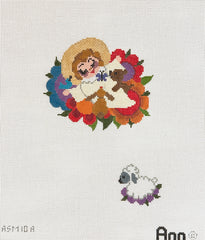 Tapestry Fair Nativity Baby Jesus & Lamb Needlepoint Canvas