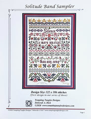 Tempting Tangles Designs Solitude Band Sampler Cross Stitch Pattern