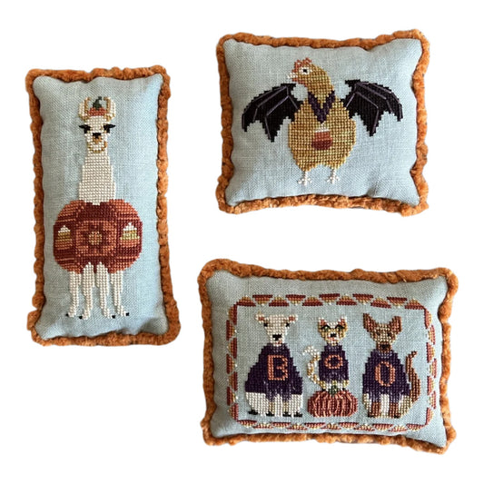The Blue Flower Candy Corn Crew Cross Stitch Pattern