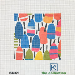 The Collection Designs Kate Nelligan Multi Buoys Needlepoint Canvas