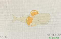 The Collection Designs Sara Fitz Whale in a Life Vest Needlepoint Canvas