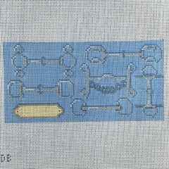 The Gingham Stitchery The Squirrel And The Snail Bits And Stirrup Pillow Needlepoint Canvas
