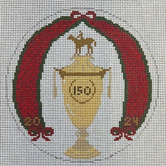 The Gingham Stitchery The Squirrel And The Snail Kentucky Derby 150Th Anniversary Needlepoint Canvas