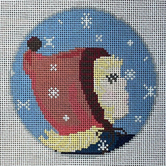 The Gingham Stitchery The Squirrel And The Snail My Favorite Things Snowflakes That Stay On Nose And Eyelashes Needlepoint Canvas