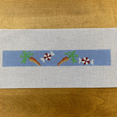 The Gingham Stitchery The Squirrel And The Snail Pony Treats Key Fob Needlepoint Canvas