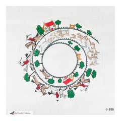 The Meredith Collection Spiral Hunt Needlepoint Canvas