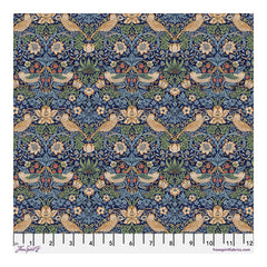 The Original Morris & Co Fabric Mini Strawberry Thief - Navy