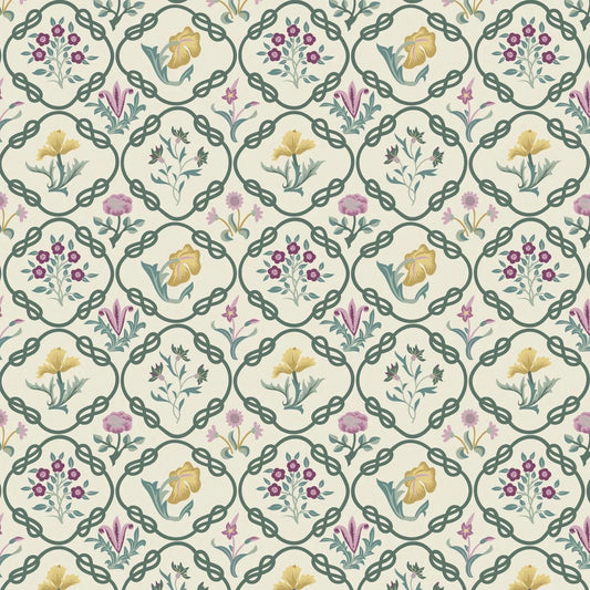 The Original Morris & Co Mays Coverlet Cotton Fabric - Heather