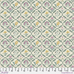 The Original Morris & Co Mays Coverlet Cotton Fabric - Heather