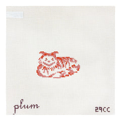 The Plum Stitchery Alice in Technicolor - Cheshire Cat Needlepoint Canvas