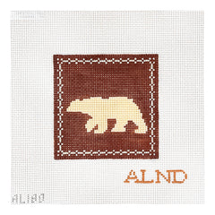 The Plum Stitchery Amy Lewandowski Polar Bear Needlepoint Canvas