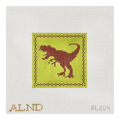 The Plum Stitchery Amy Lewandowski T Rex Needlepoint Canvas