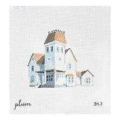 The Plum Stitchery Beetlejuice House Needlepoint Canvas - 18M