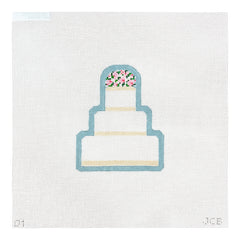 The Plum Stitchery JCB Stitches Brooke Wedding Cake Needlepoint Canvas