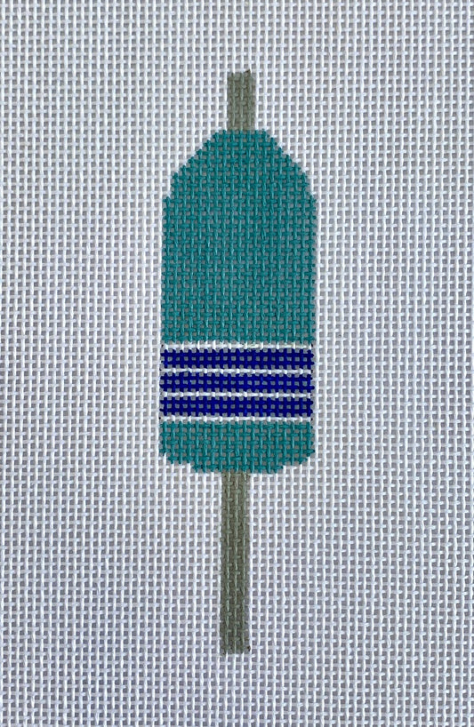 The Plum Stitchery Buoy Needlepoint Canvas - Sea Blue