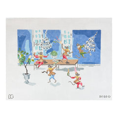 The Plum Stitchery Dana Gibson Soiree Needlepoint Canvas - 13m