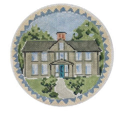 The Plum Stitchery Riley Sheehey The Little Women Collection Orchard House Round Needlepoint Canvas