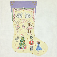 The Plum Stitchery The Nutcracker Midi Stocking Needlepoint Canvas
