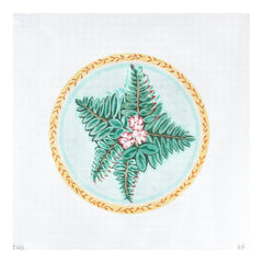 The Plum Stitchery The Stitched Garden Fern Fever Needlepoint Canvas