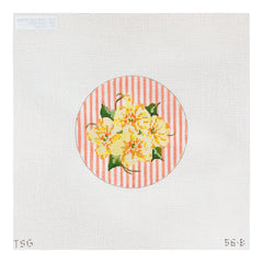 The Plum Stitchery The Stitched Garden Pocket Full of Posies No 2 Needlepoint Canvas