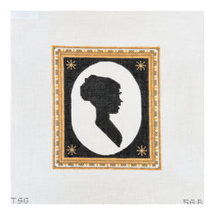 The Plum Stitchery The Stitched Garden Silhouette Series - Marsha Needlepoint Canvas