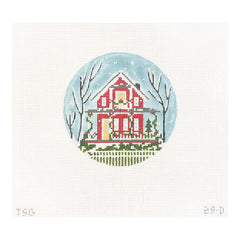 The Plum Stitchery The Stitched Garden Swedish House Collection No 4 Needlepoint Canvas
