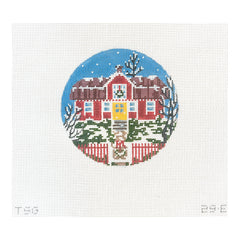 The Plum Stitchery The Stitched Garden Swedish House Collection No 5 Needlepoint Canvas