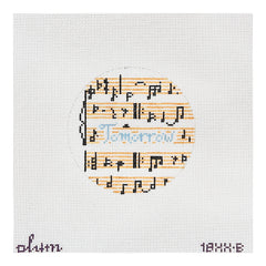 The Plum Stitchery Tomorrow Round Needlepoint Canvas